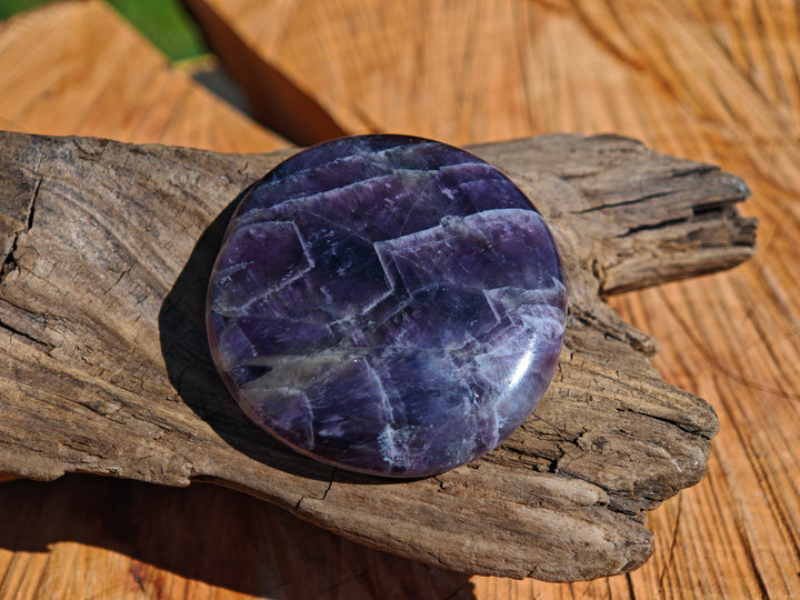 Amethyst (Chevron) Taschensteine Unikate zur individuellen Auswahl
