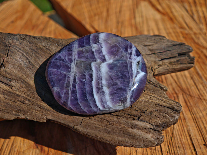Amethyst (Chevron) Taschensteine Unikate zur individuellen Auswahl