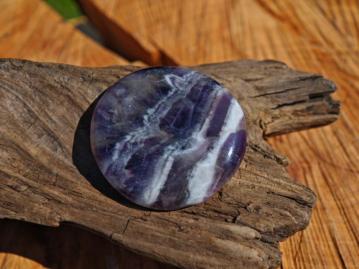 Amethyst (Chevron) Taschensteine Unikate zur individuellen Auswahl
