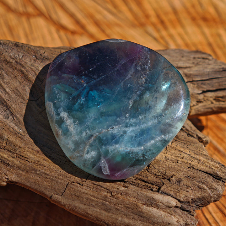 Regenbogen Fluorit Taschenstein Unikate zur individuellen Auswahl