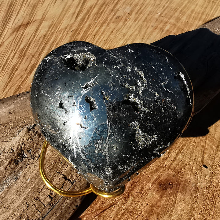 Pyrit Herz aus Peru 65mm (1)