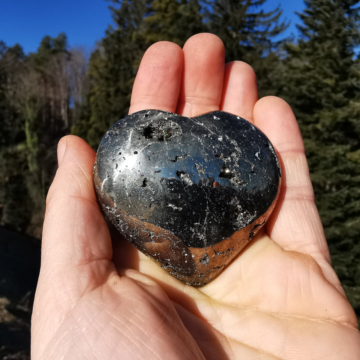 Pyrit Herz aus Peru 65mm (1)