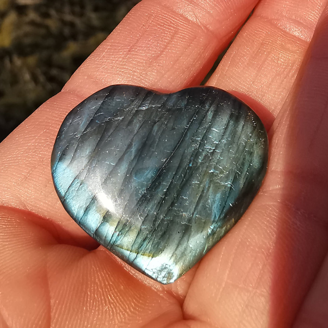 Labradorit Taschenherz 30mm (3)