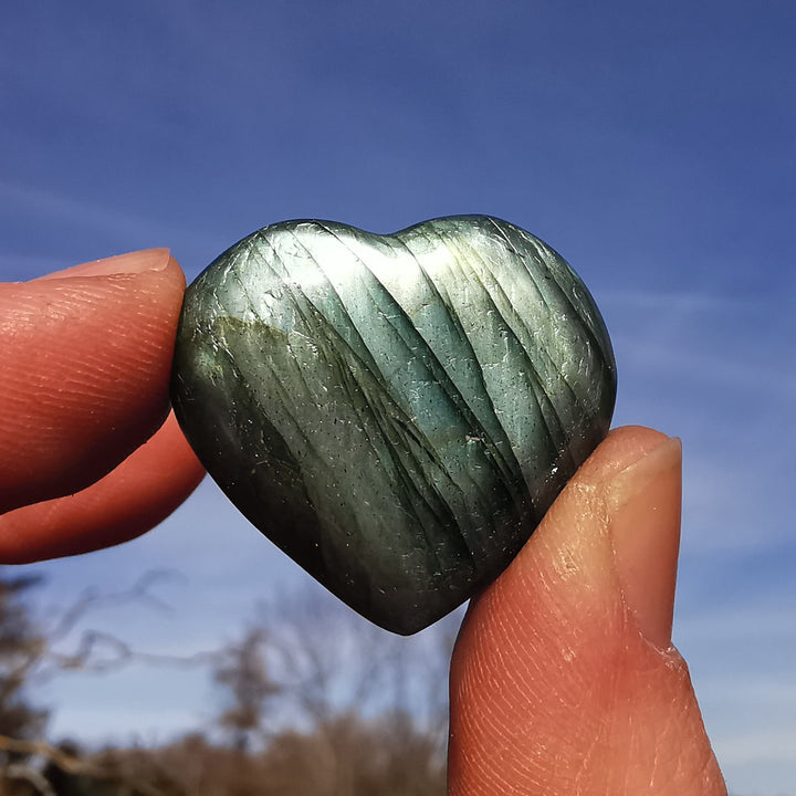 Labradorit Taschenherz 30mm (3)