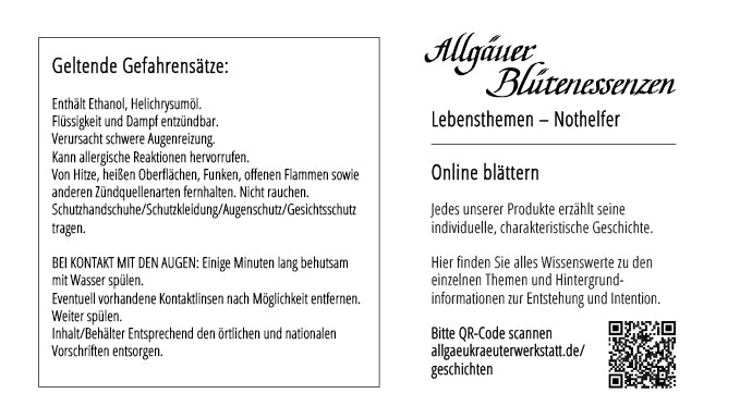 NOTHELFER - Allgäuer Blütenessenz