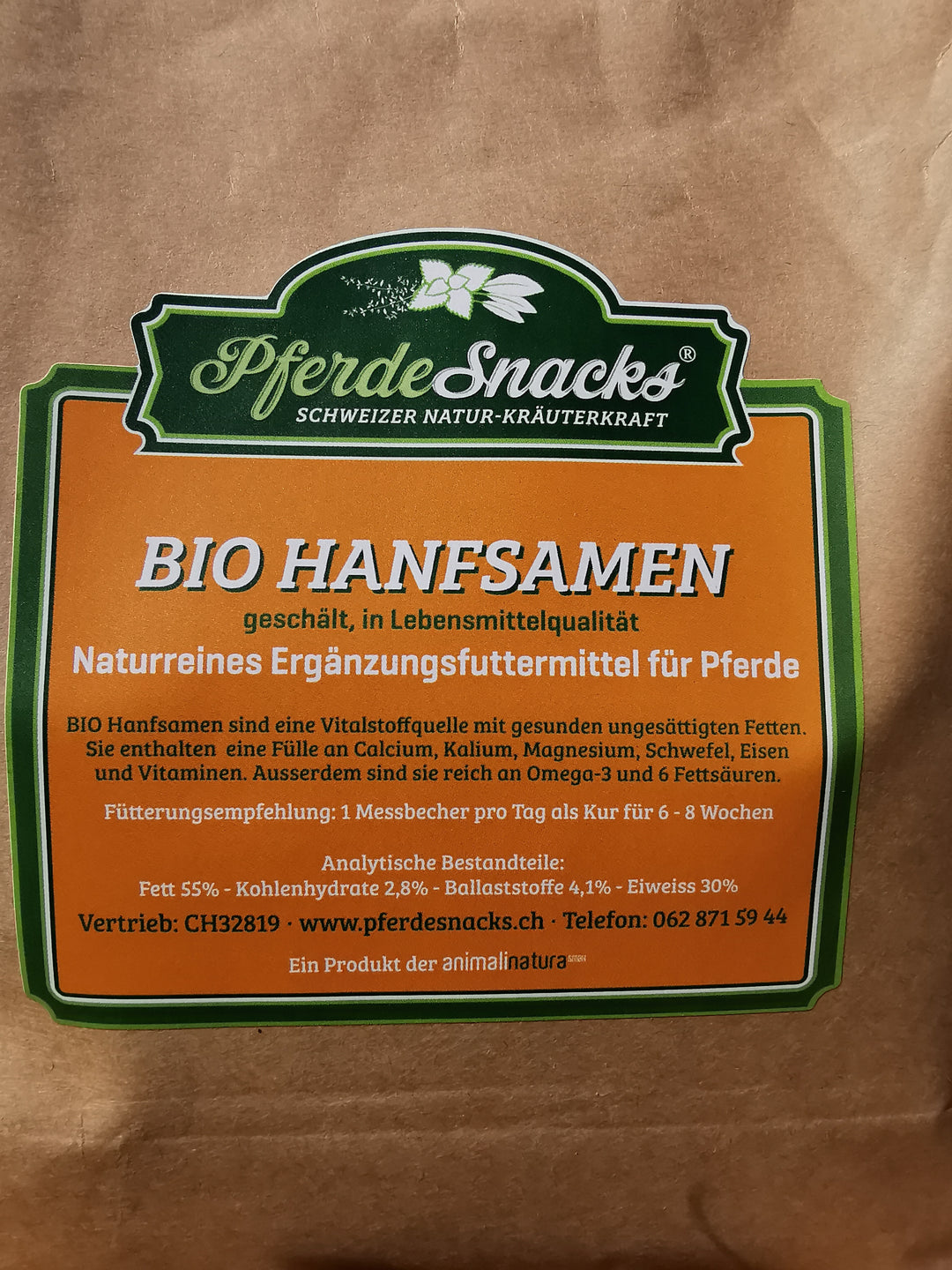 Hanfsamen BIO 1Kg