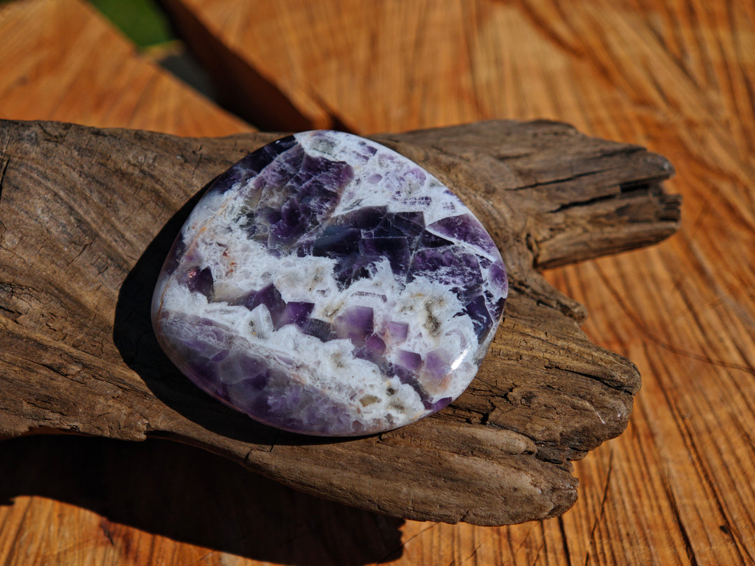 Amethyst (Chevron) Taschensteine Unikate zur individuellen Auswahl