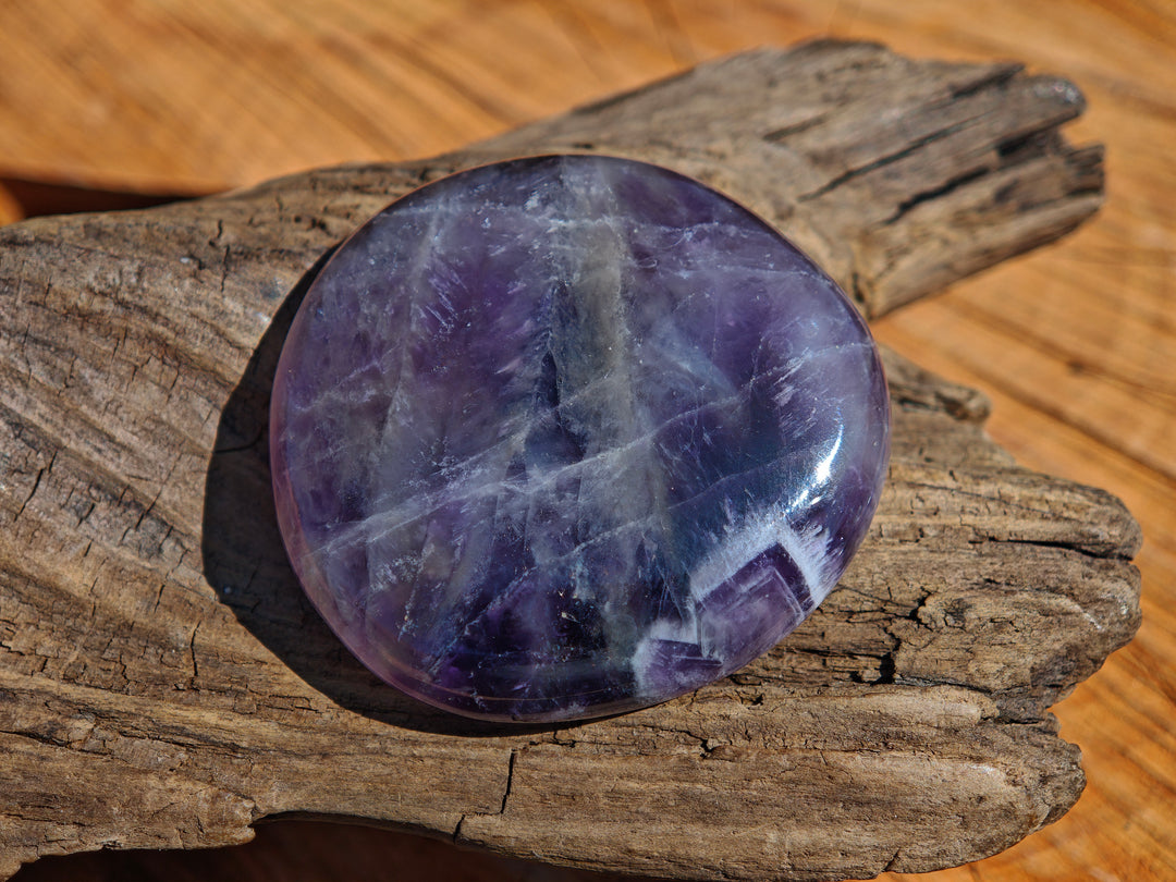 Amethyst (Chevron) Taschensteine Unikate zur individuellen Auswahl