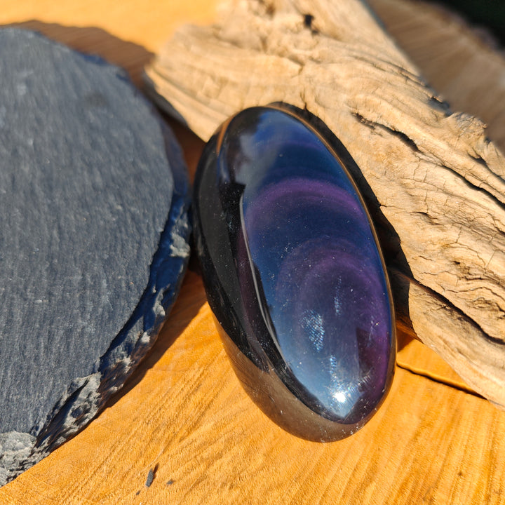 Regenbogen Obsidian (Integrität - Zufriedenheit) Handschmeichler L (2)