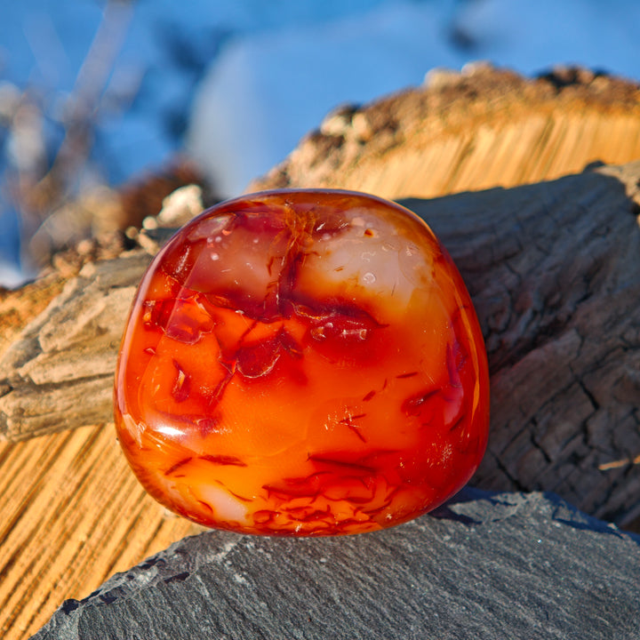 Karneol (Tatkraft) Handschmeichler (3)