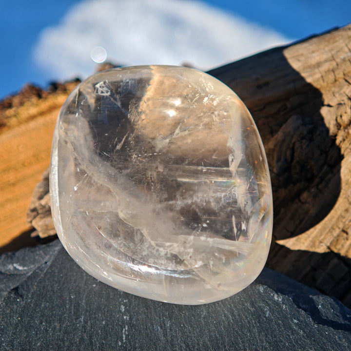 Calcit klar (Entwicklung-Geistesklarheit) Handschmeichler 7 zur Auswahl
