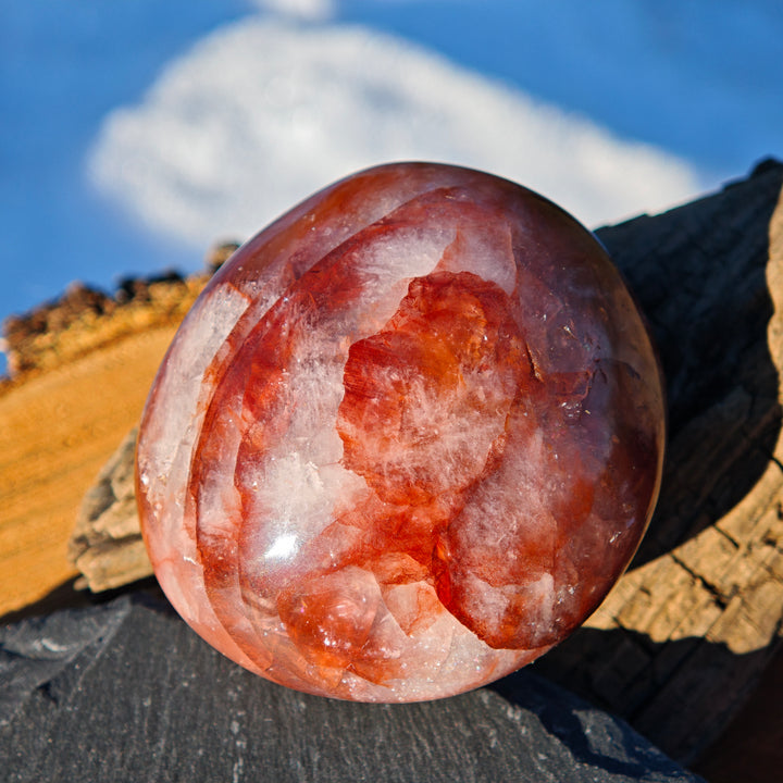 Red Healer Hämatitquarz Bergkristall Handschmeichler L (4)