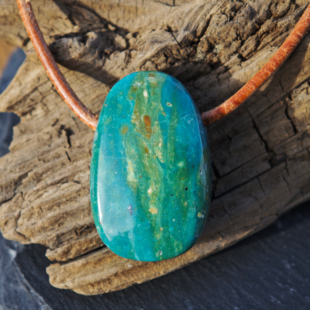 Atacama Opal Trommelstein gebohrt Unikate zur Auswahl