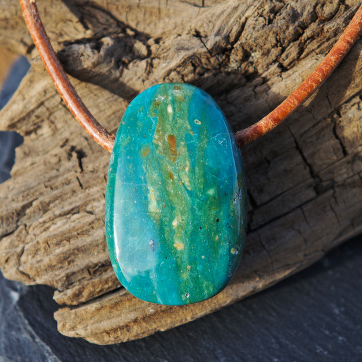 Atacama Opal Trommelstein gebohrt Unikate zur Auswahl