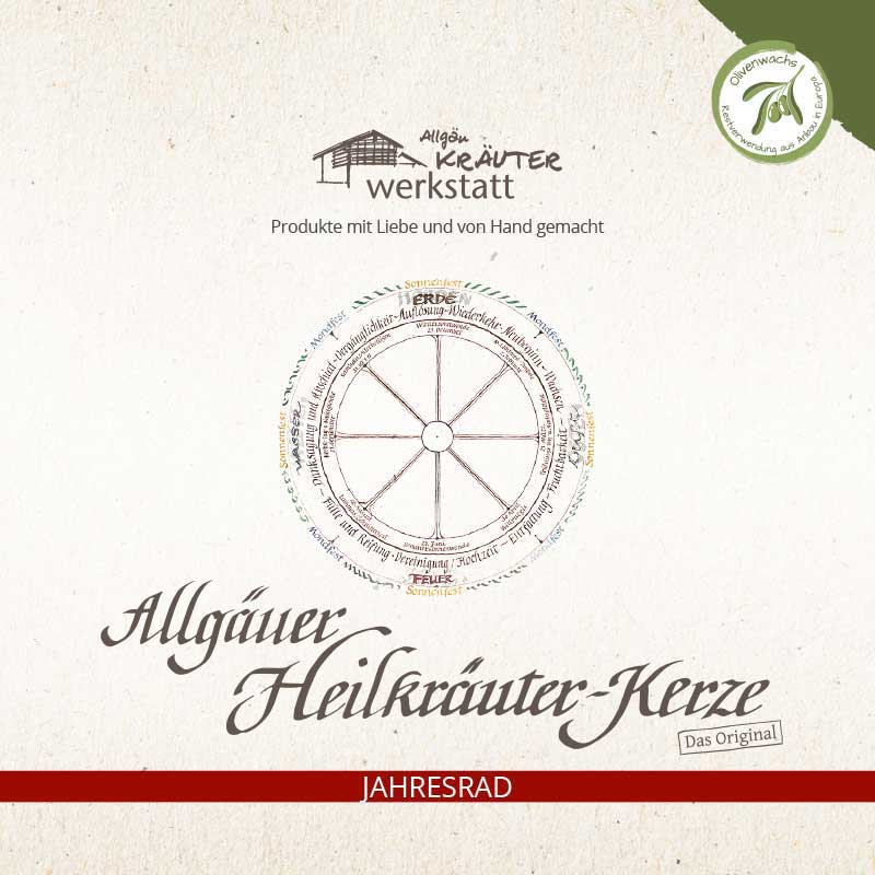 IMBOLC - Allgäuer Heilkräuter Kerze