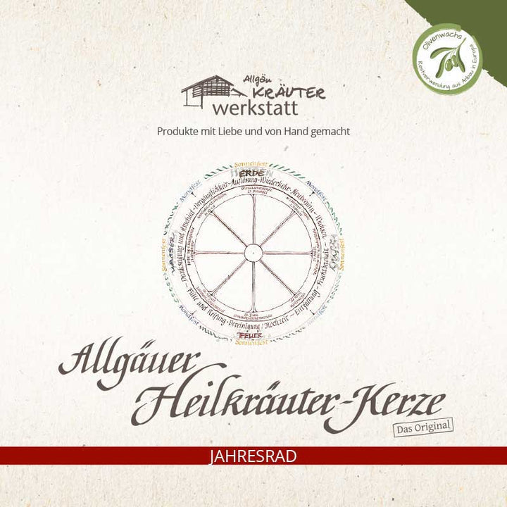 IMBOLC - Allgäuer Heilkräuter Kerze