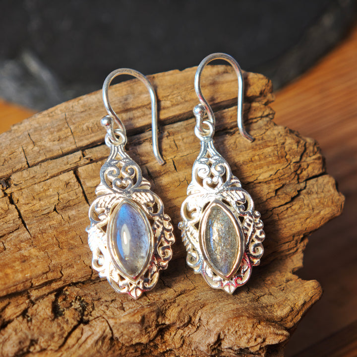 Labradorit Ohrhänger Caladwen Silber 925