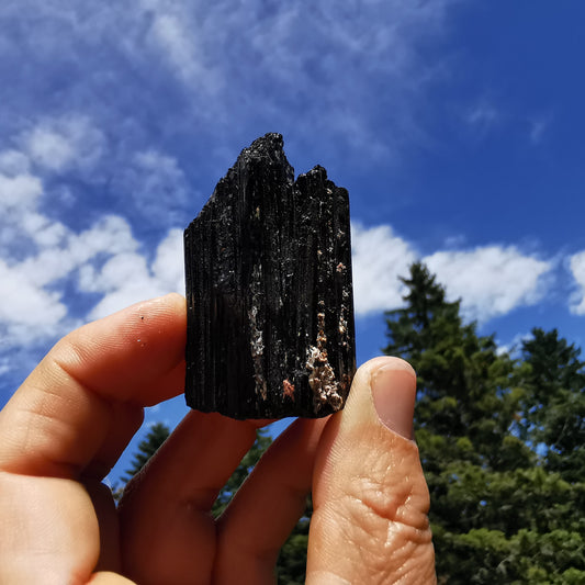 Black tourmaline rough stone Brazil (29)