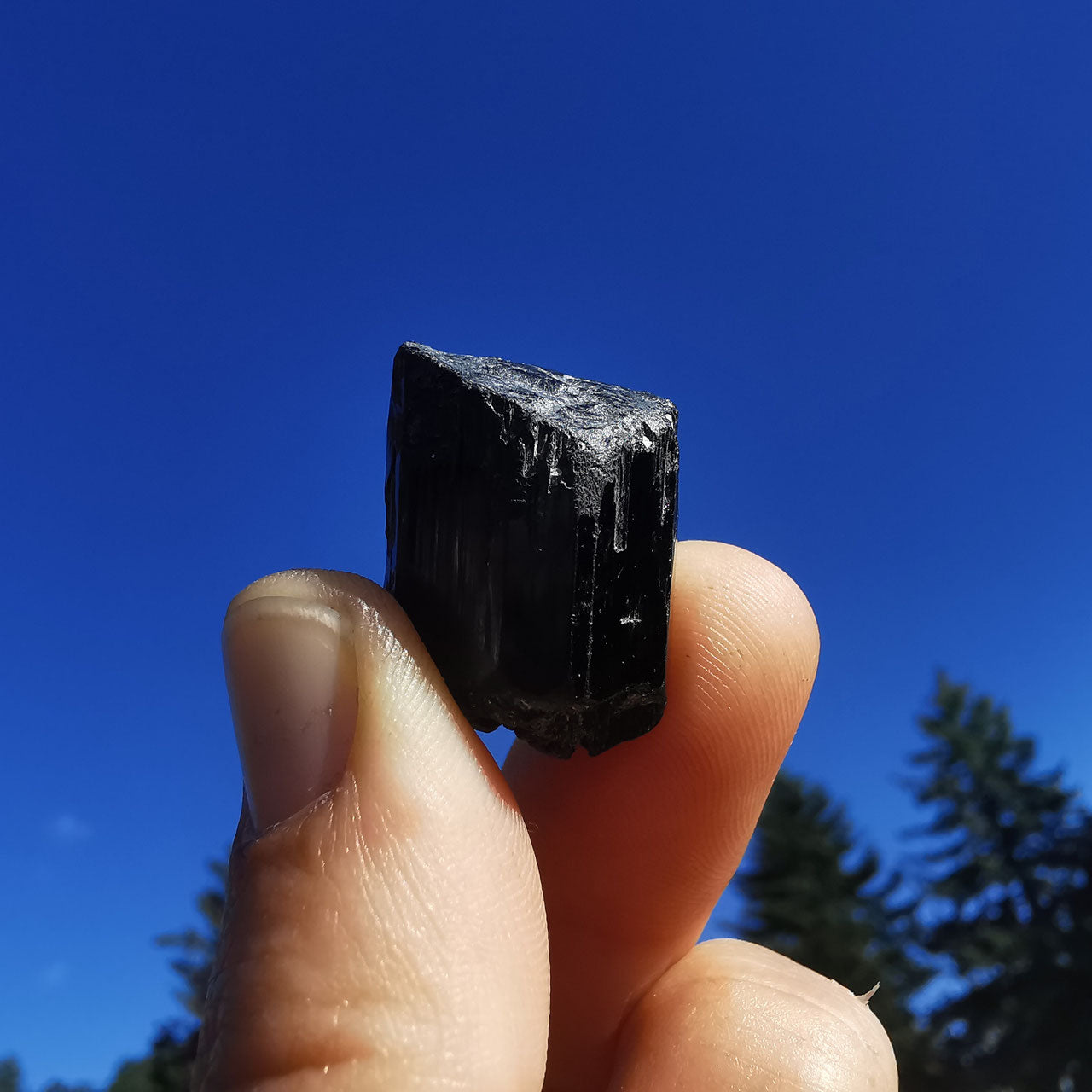Schwarzer Turmalin Rohkristall TOP aus Pakistan (6)